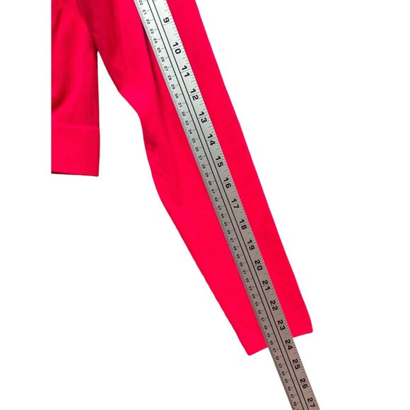 Wild Fable - Women's Long Sleeve V-Neck Front Cinch Crop Top - Pink -Extra Large - Picture 6 of 12